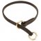 Silent Training Leather Choke Dog Collar