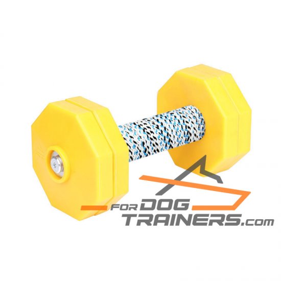 'High Load' Reliable Dog Training Dumbbell with Plastic Weight Plates - 1000 g (1 kg)