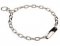 Chrome-plated Choke Chain Collar Fur Saver - Width 1/9 inch (3 mm)