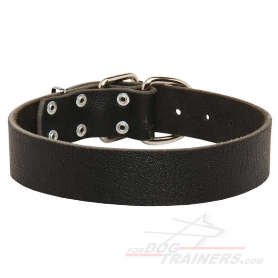 Heavy Duty Leather Dog Collar 1.5 inch (3.8cm) width