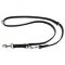 Leather Dog Leash Mult functional with Stainless Steel Snap Hook