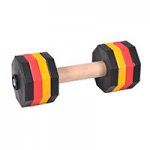 'Easy Lifting' 'Resistant Wooden Dumbbell with Plastic Bells for Schutzhund Training 2000 g