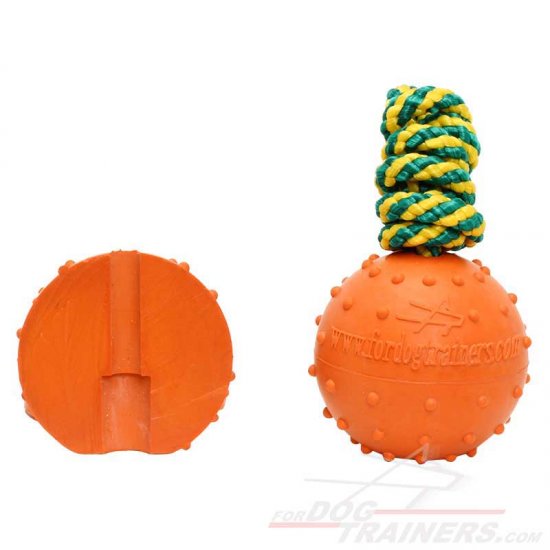 Water Rubber Bite Dog Toy with Rope for Training and Playing in Water - Large