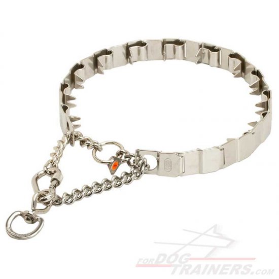 HS Stainless Steel Neck Tech prong Collar - 24 inch (60 cm) long