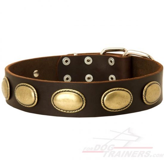 Retro Style Vintage Dog Leather Collar