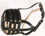 Everyday Super Ventilation Basket Leather Dog Muzzle