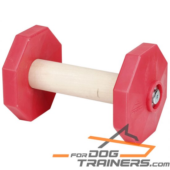 'Easy Bite' Wood&Plastic Dog Dumbbell for Schutzhund Training I 650 g