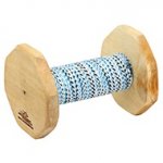 'Firm Grip' Schutzhund Training Dumbbell with French Linen Cover 400g