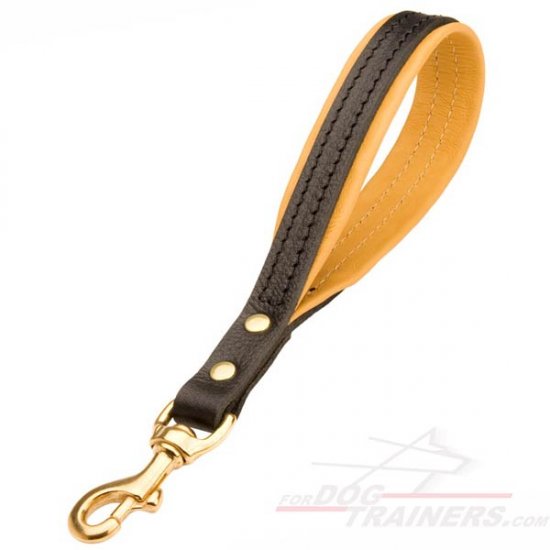 Better Control Short Leather Leash for Dogs - Click Image to Close