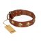 'Flight of Fancy' FDT Artisan Adorned Leather Dog Collar