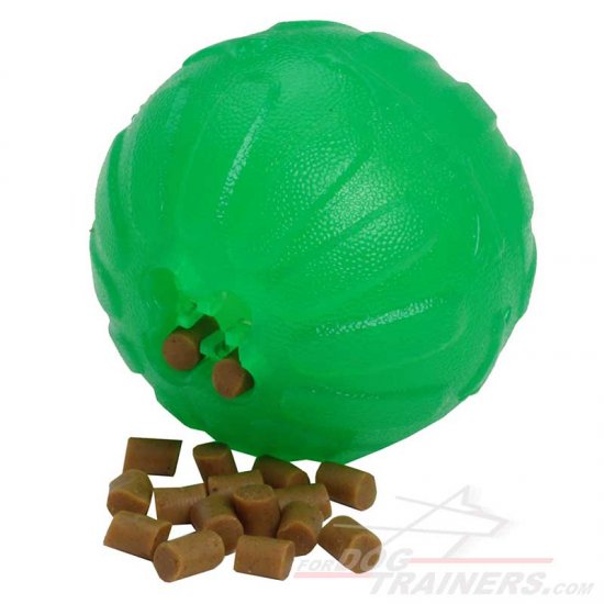 "Fish-me-out" Treat Dispenser Dog Ball For Medium-size Dog Breeds - Click Image to Close