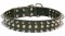 30% Discount - War Style Leather Dog Collar with Mix of Spikes and Studs