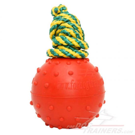 Solid Rubber Dog Ball Water Toy - Medium Size - Click Image to Close