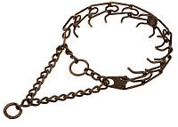 Dog Prong Collar Herm Sprenger - Antique Copper Plated Steel 3.99mm (1/6 inch) prongs