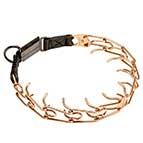 'Briar Patch' Click Lock Buckle Canine Pinch Collar Made of Curogan - 1/8 inch (3.2 mm)