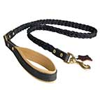 Braided Handcrafted Leather Dog Leash