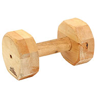 'Keep Fit' Wooden Schutzhund Dog Dumbbell - 1000g