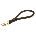 Fast Grab Round Leather Dog Lead