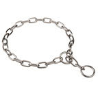 Recommended by VDH Member of F.C.I. Herm Sprenger Fur Saver Choke Collar of Chrome-plated Steel