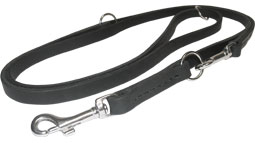 Leather Dog Leash with Stainless Steel Snap Hook