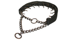 Steel Antique Copper-plated Prong Collar with Nylon Cover - -1/9 inch (3.0 mm) 10% DISCOUNT