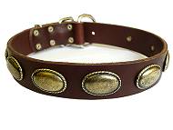 Vintage Dog Leather Collar for Everyday Comfortable Walking