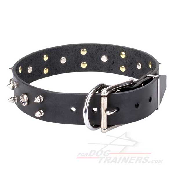 Black Top Quality Dog Collar with Incredible Design