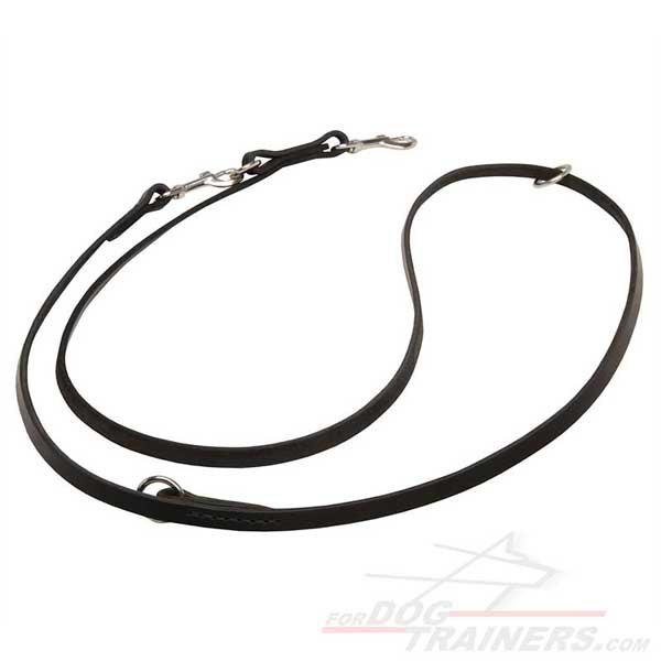 Dog training leather dog leash made of leather