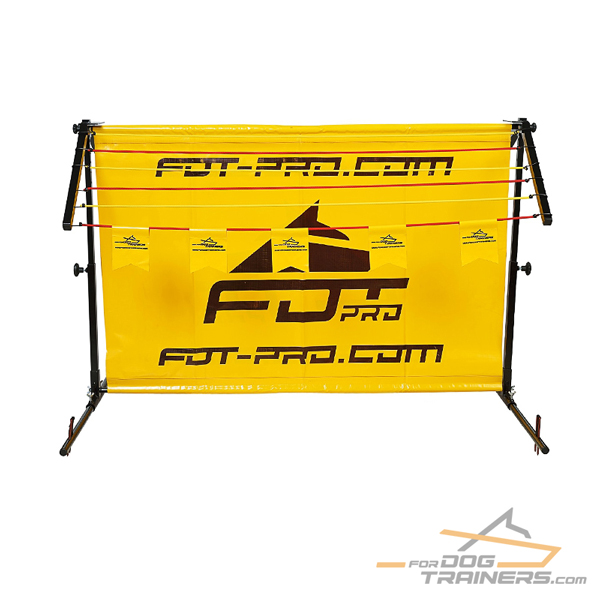 Broad jump Aluminum construction Polymer fabrics 
Dog Barrier