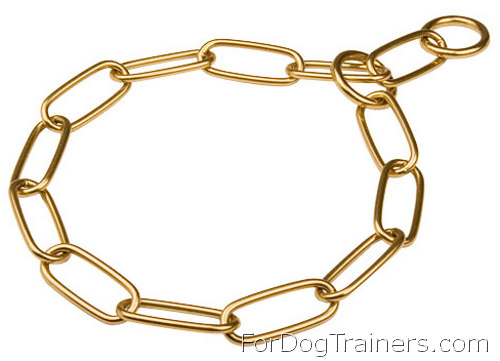 Herm Sprenger Rust-proof Brass Fur Saver for Obedience Training - Click Image to Close