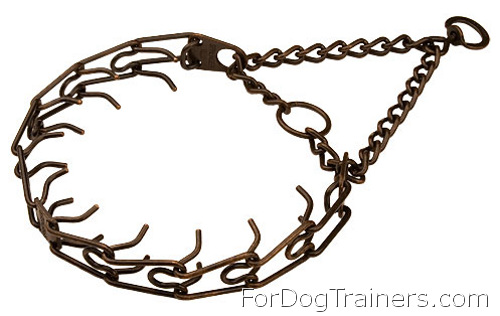 Durable Pinch Dog Collar with 3.0 mm (1/9 inch) prong diameter