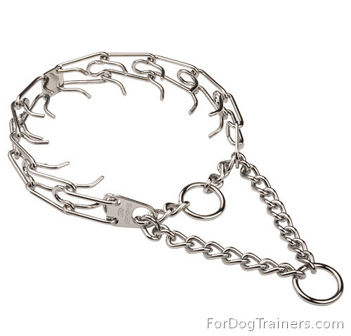 HS Dog Pinch Collar Chrome Plated - 50004 02 (3.25mm (1/8 inch)) (Made in Germany)