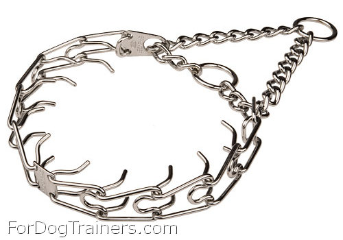 Dog Training Pinch Collar Chrome Plated - 1/8 inch (3.25 mm) - Click Image to Close