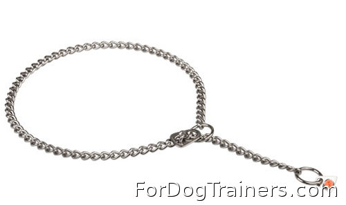 New Stainlees Steel Choke Collar with Stopper for Dog Training in Germany )