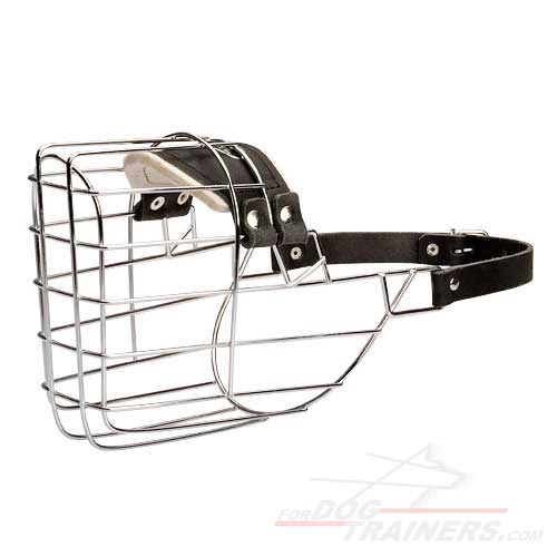 Adjustable Wire Cage Dog Muzzle for Everyday Walking and Training - Click Image to Close