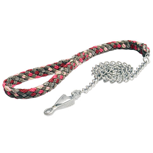 Exclusive HS Dog Leash with Nylon Braided Handle - Click Image to Close