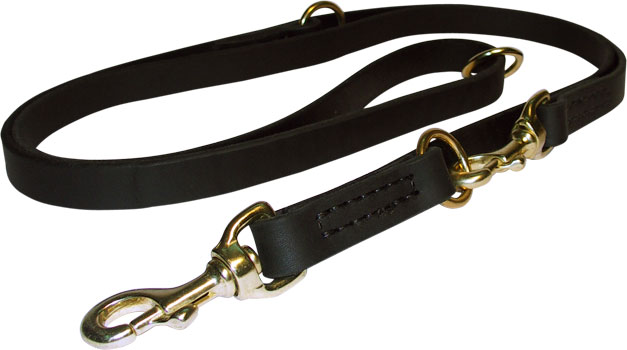 Multimode Leather leash for Dog Walking and Training - Click Image to Close