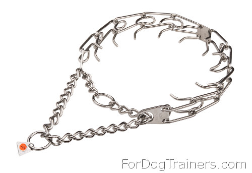 Effective Taining Prong Dog Collar of Stainless Steel 3.99mm (1/6 inch) Prongs - Click Image to Close