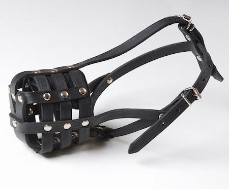 Excellent Nappa Leather Muzzle - Lightweight Basket Muzzle - Click Image to Close